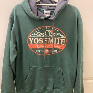 Prairie Mountain Yosemite California Pullover Hoodie M